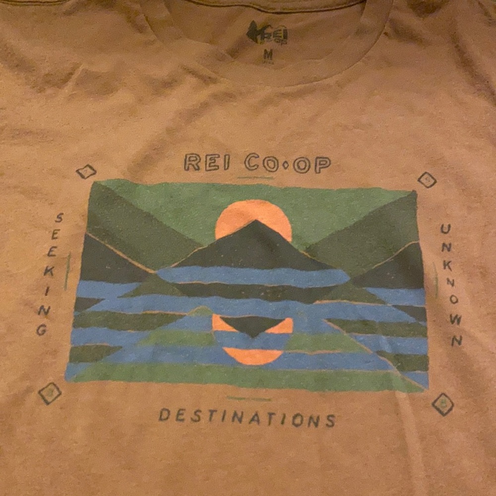 REI Burnt Orange soft Cotton Tee!